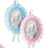 Capoculla Atelier Maternità AE02161/C Realizzato in argento laminato e plastica, con Maternità. Colore celeste.
