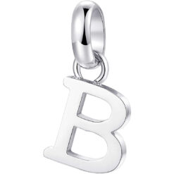 Charm donna Brosway Tres Jolie Mini BTJM195 Realizzato in acciaio anallergico, a forma di lettera B. Questo charm è compatibile con le basi (bracciali e collane) pubblicate.
