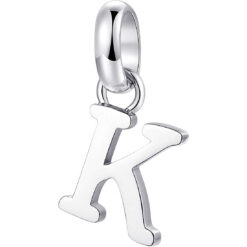 Charm donna Brosway Tres Jolie Mini BTJM204 Realizzato in acciaio anallergico, a forma di lettera K. Questo charm è compatibile con le basi (bracciali e collane) pubblicate.