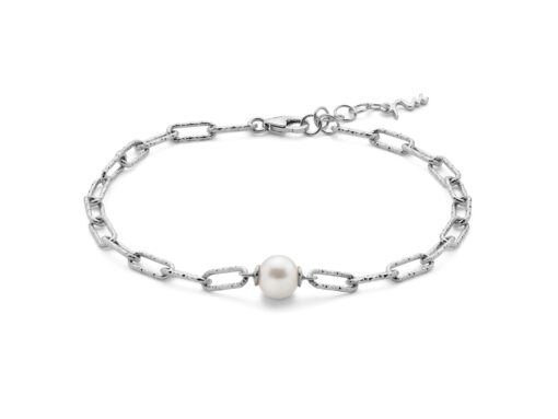 Bracciale donna Miluna Miss Italia PBR3140B Realizzato in argento, 925/1000 1 perle vere R Dimensione perla: 7-7,50mm. Lunghezza bracciale: 17,5+2cm. Colore: Bianco.