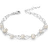 Bracciale donna Miluna Miss Italia PBR3314A Realizzato in argento, 925/1000 5 perle vere MR Dimensione perla: 6-6,50mm. 2 perle vere MR Dimensione perla: 7-7,50mm.  Lunghezza bracciale: 19+2cm. Colore: Bianco. 