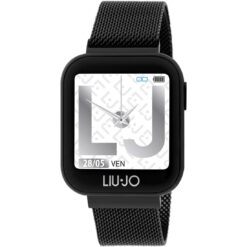 Orologio unisex Liujo Smartwatch Nero SWLJ003 Realizzato in metallo e plastica. Il cinturino è in metallo. Le dimensioni della cassa sono: 39x34x11mm. L'orologio è waterproof: ip68. La versione bluetooth è bt4. 2. La cpu è nrf52832. La batteria è 170 mah li-polymer. I sistemi compatibili sono: android 5. 0 o versioni superiori o ios 9 o versioni superiori. Il display è 1. 4" color ips full touch 320x320px completamente touch. La distanza di comunicazione è circa 10 metri. È presente avviso chiamata e notifica. Le altre funzioni sono: pedometro,freq. Cardiaca,relax (esercizi di respirazione), saturazione,wriste sense, calorie, distanza, cronometro, meteo, sleep monitor, sveglia, sedentary reminder, sport, avviso bere, music remote control, scatto, ricerca smartphone, sfondo personalizzabile.