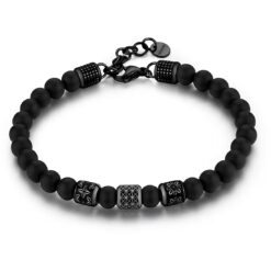Bracciale uomo Brosway Bullet BUL38 Realizzato in acciaio anallergico, pvd gun, smalto nero. Lunghezza: 23,5cm. Garanzia: 2 anni Ufficiale Brosway. Confezione: Originale Brosway.