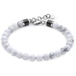 Bracciale uomo Brosway Bullet BUL39 Realizzato in acciaio anallergico e owlite. Lunghezza: 23,5cm. Garanzia: 2 anni Ufficiale Brosway. Confezione: Originale Brosway.
