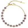 Bracciale donna Brosway Symphonia BYM155 Realizzato in acciaio dorato anallergico, cristalli viola. Lunghezza: 19cm. Garanzia: 2 anni Ufficiale Brosway. Confezione: Originale Brosway.