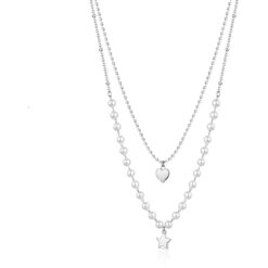 Collana donna Brosway Chant BAH81 Materiale: Acciaio anallergico, perle di conchiglia e cristalli bianchi. Lunghezza collana: 51cm. Confezione: Originale Brosway. Garanzia: 2 anni ufficiale Brosway.