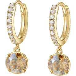 Orecchini donna Brosway Affinity BFF138 Materiale: Ottone rodiato anallergico, zirconi bianchi e giallo. Confezione: Originale Brosway. Garanzia: 2 anni ufficiale Brosway.