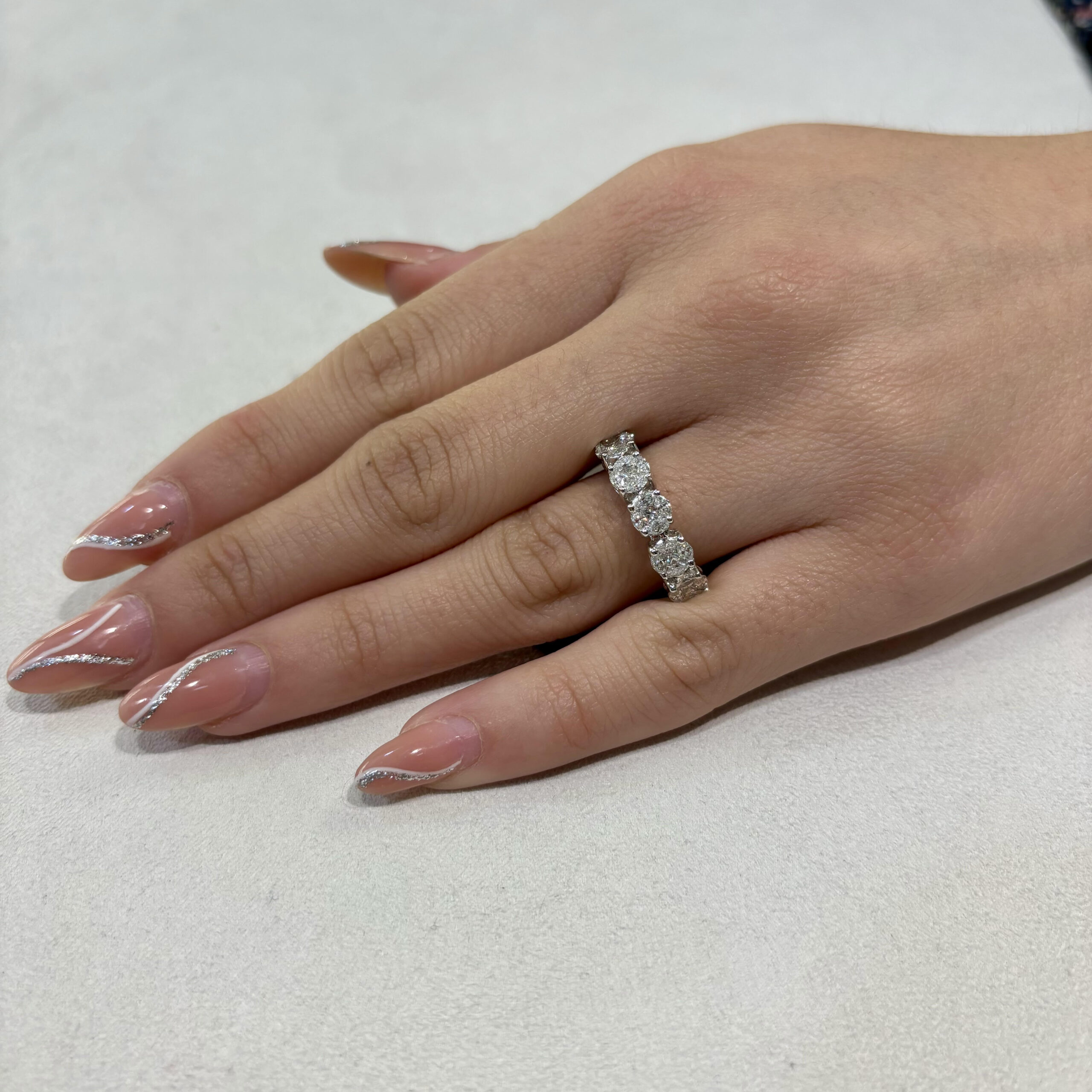 Anello Riviera Pavè 0,87ct GVS ANRIV28 - immagine 2