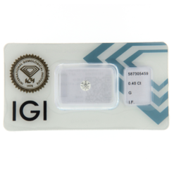 Diamante Blisterato IGI 0,40ct Colore G Purezza IF IGI: 