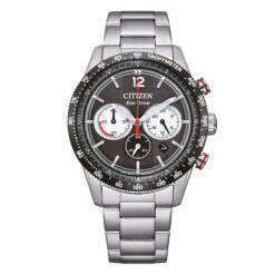 Orologio uomo Citizen Racing Crono CA4714-55E Movimento: Eco-Drive. Materiale cassa: acciaio. Materiale cinturino: acciaio. Vetro: Minerale. Datario: Si. Diametro cassa: 39mm. Water resistant: 10bar. Confezione: Citizen Ufficiale. Garanzia: Citizen Ufficiale 2 anni.